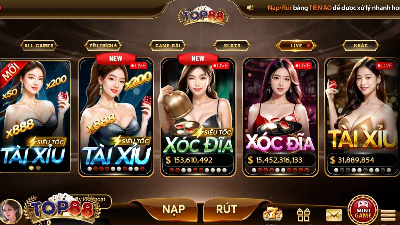 Giới thiệu chung game xóc đĩa trực tuyến Top88